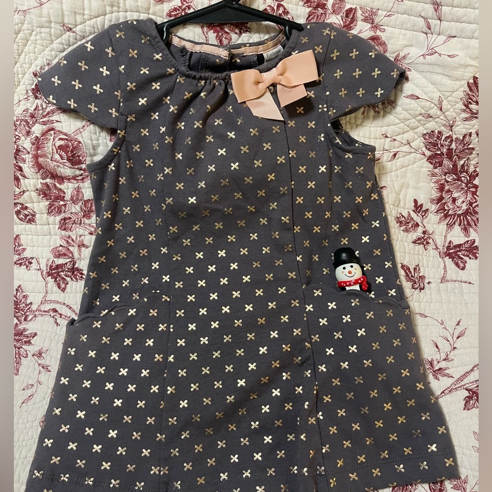 Elegant Gray and Rose Gold kids tunic!